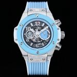 HUBLOT Factory BIG BANG UNICO Summer Sky Blue steel case Watch